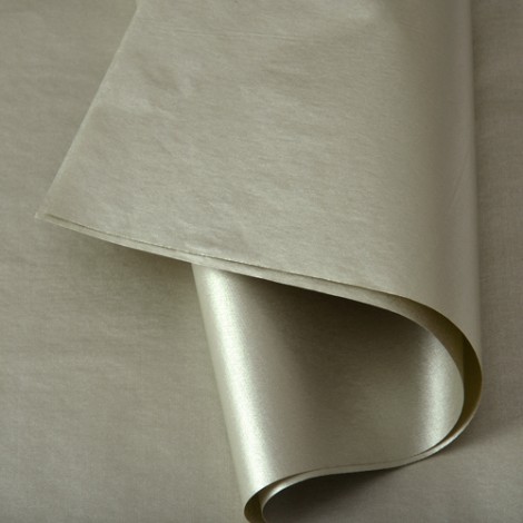 Feuilles de Papier de soie métallisé : Platine n°810