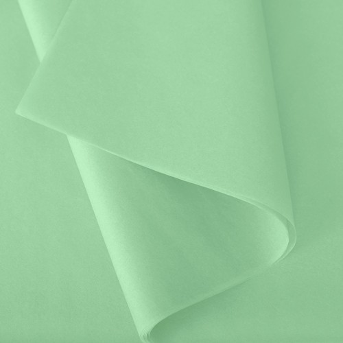 Papier de soie vert amande 17g/m² 50x75cm - par 240 feuilles - RETIF